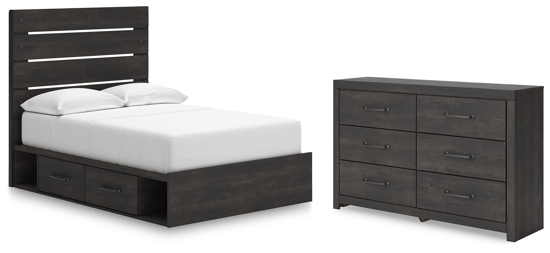 Hollivern Panel Storage Bed and Dresser