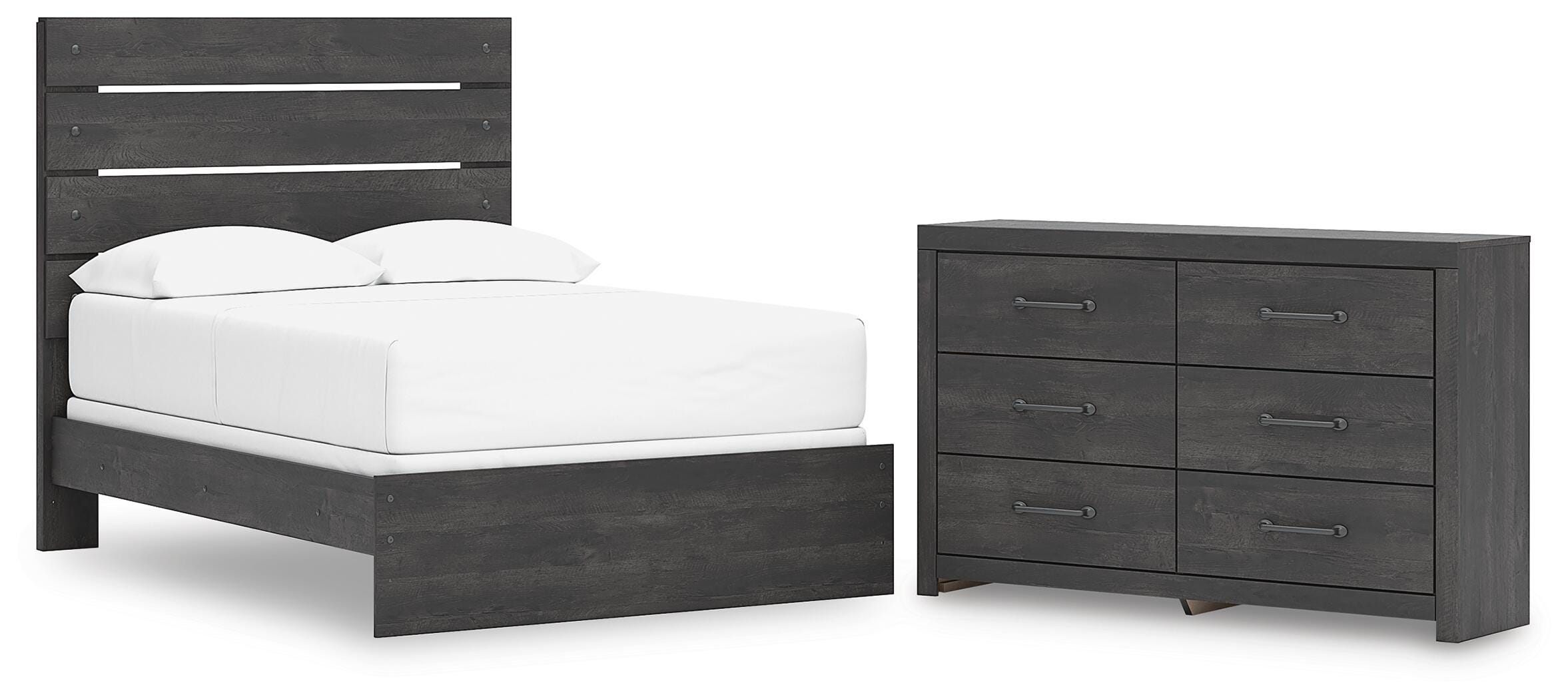 Hollivern Panel Bed and Dresser