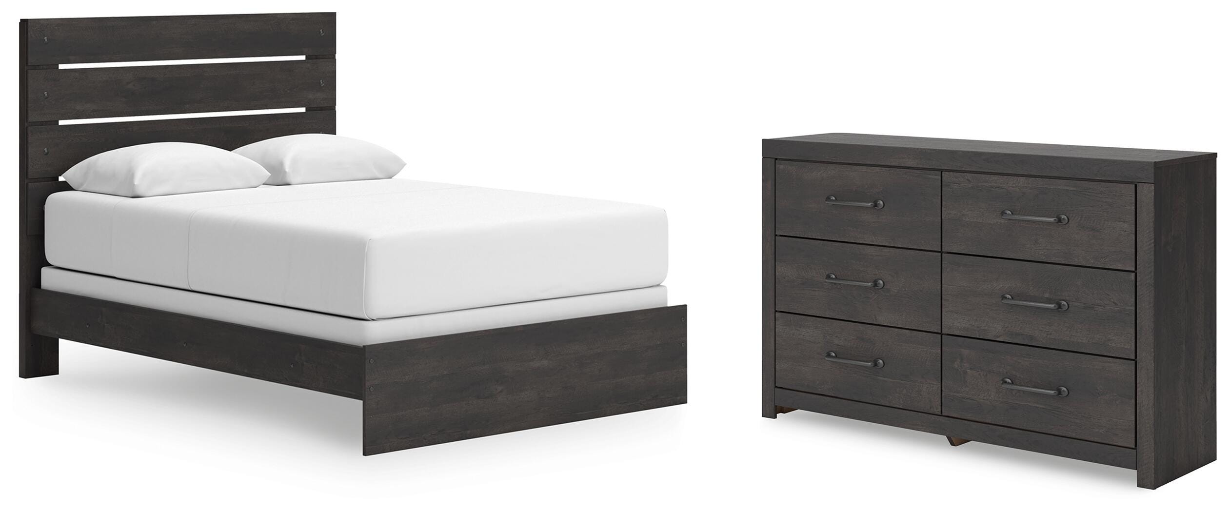 Hollivern Panel Bed and Dresser