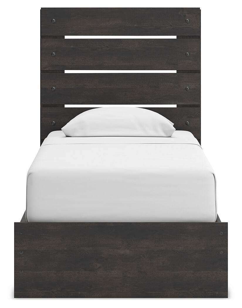 Hollivern Panel Storage Bed, Dresser, Mirror, Chest and 2 Nightstands