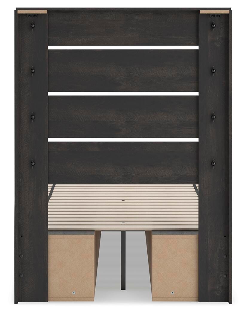 Hollivern Panel Bed with Storage