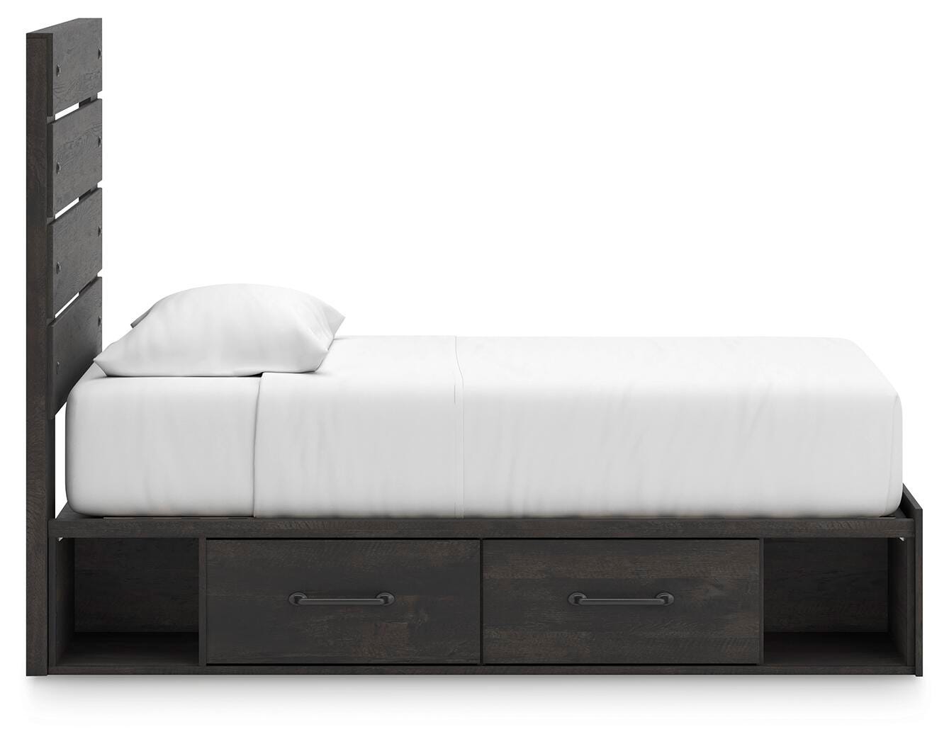 Hollivern Panel Bed with Storage and Dresser