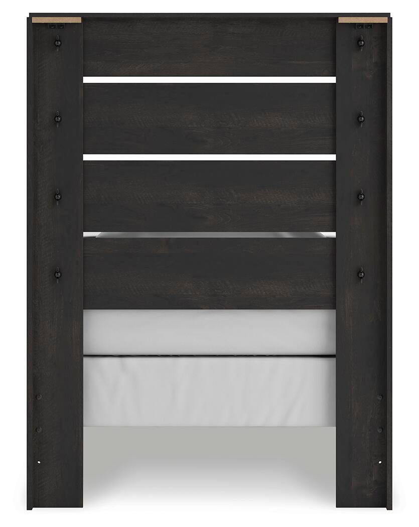 Hollivern Panel Bed, Dresser, Mirror, Chest and Nightstand