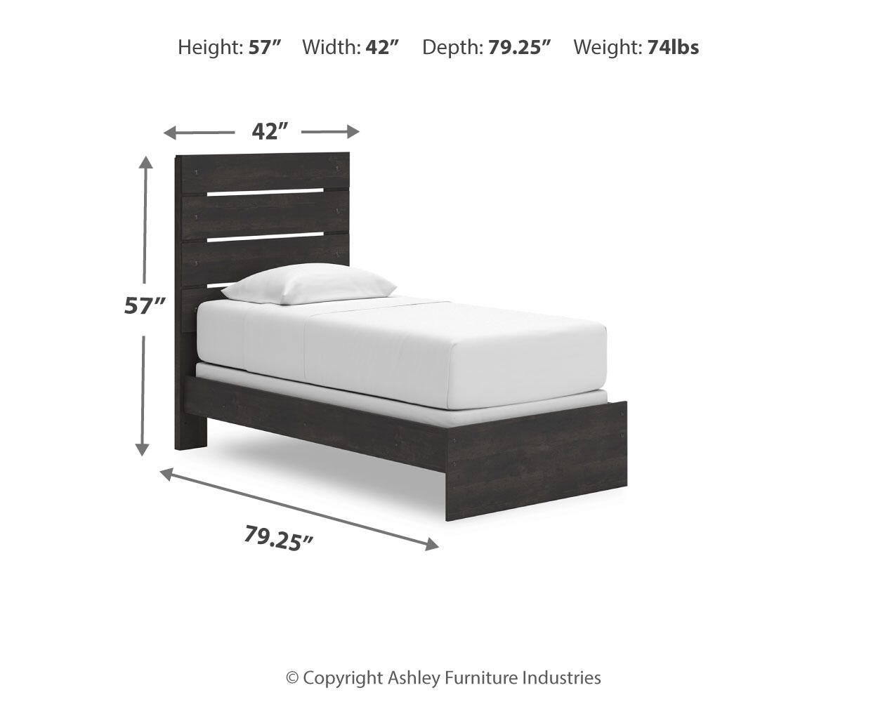 Hollivern Panel Bed, Dresser and Nightstand