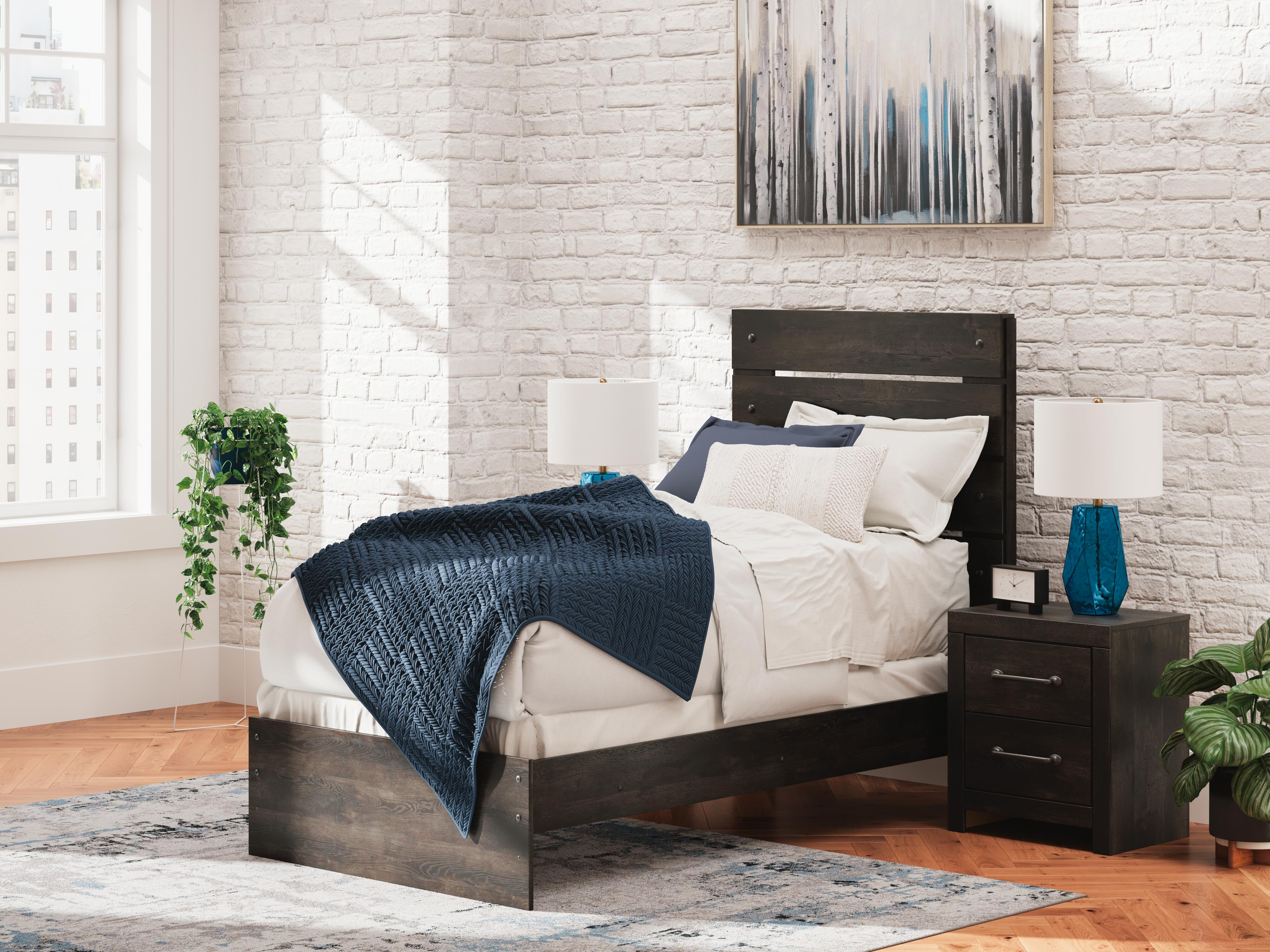 Hollivern Panel Bed, Dresser, Mirror, Chest and Nightstand