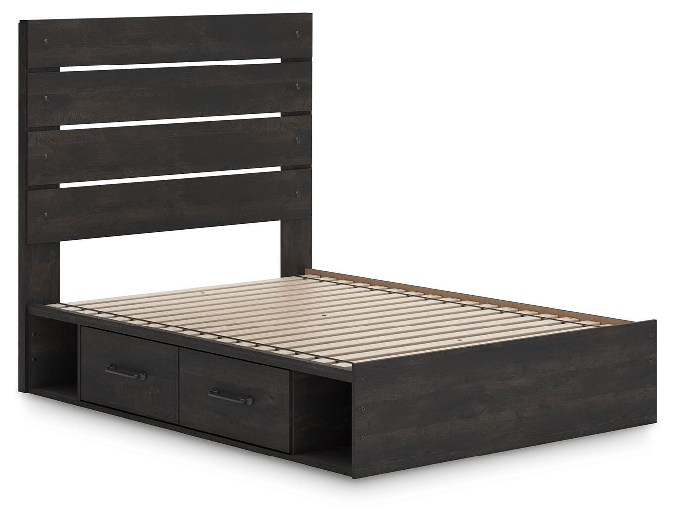 Hollivern Panel Storage Bed, Dresser and Nightstand