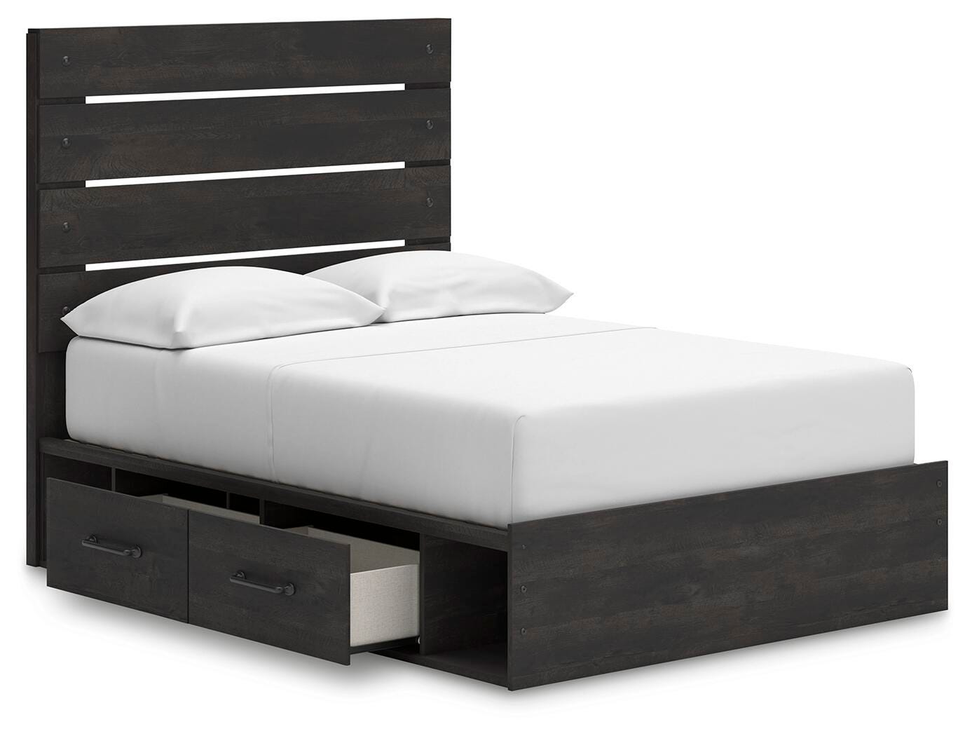 Hollivern Panel Bed with Storage and Dresser