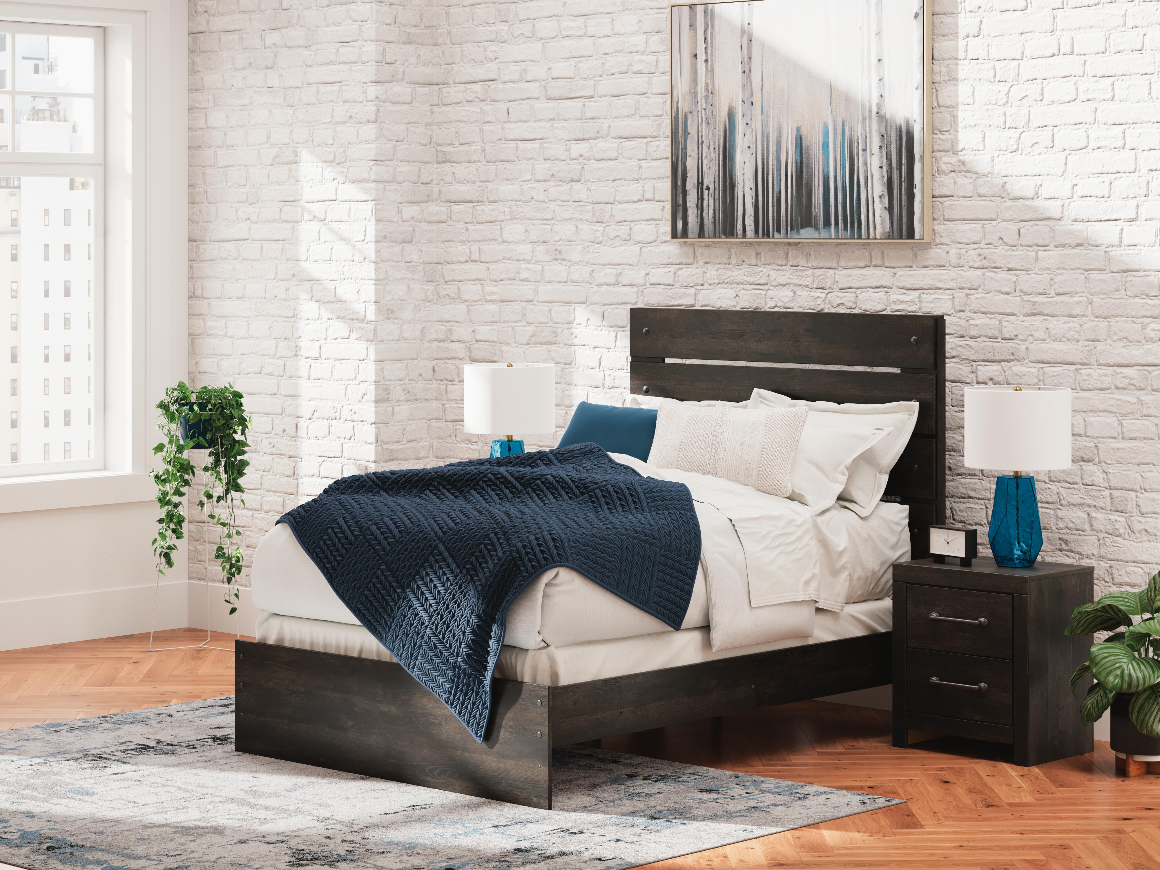 Hollivern Panel Bed, Dresser, Mirror, Chest and Nightstand