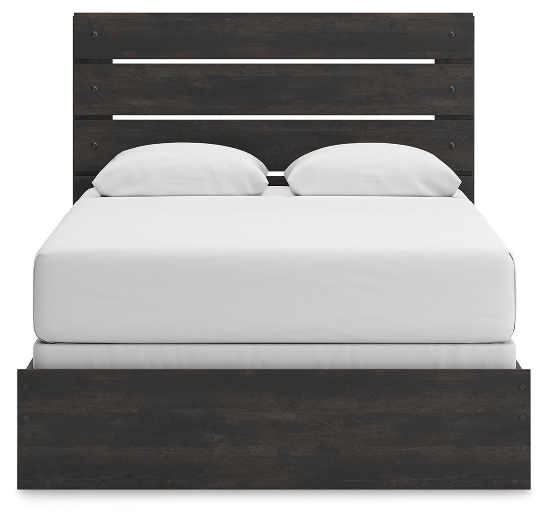 Hollivern Panel Bed, Dresser and Mirror