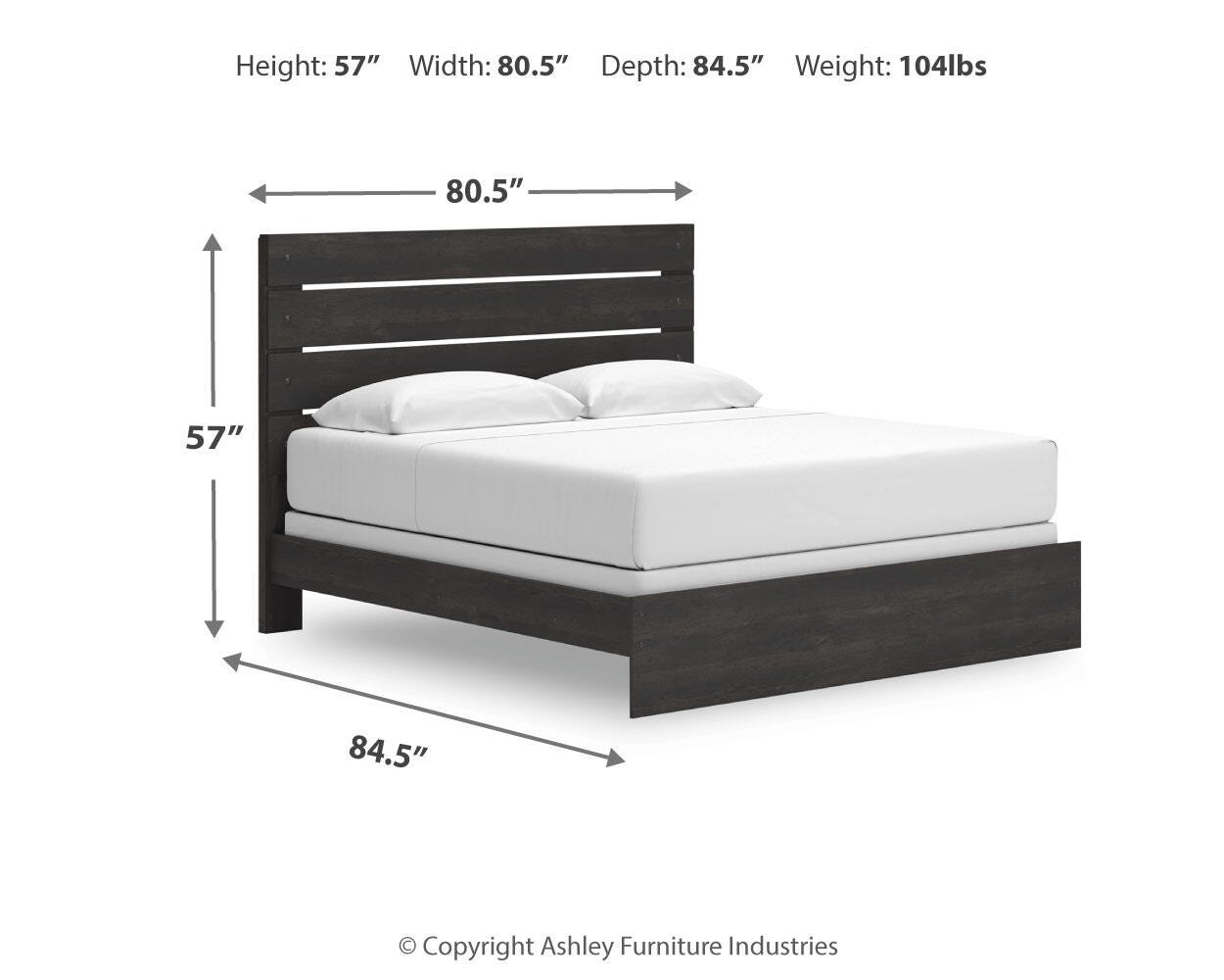 Hollivern Panel Bed, Dresser and Nightstand