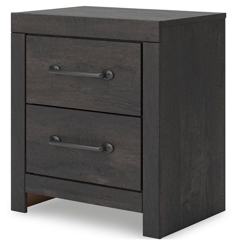 Hollivern Panel Bed with Storage, Dresser, Mirror and Nightstand