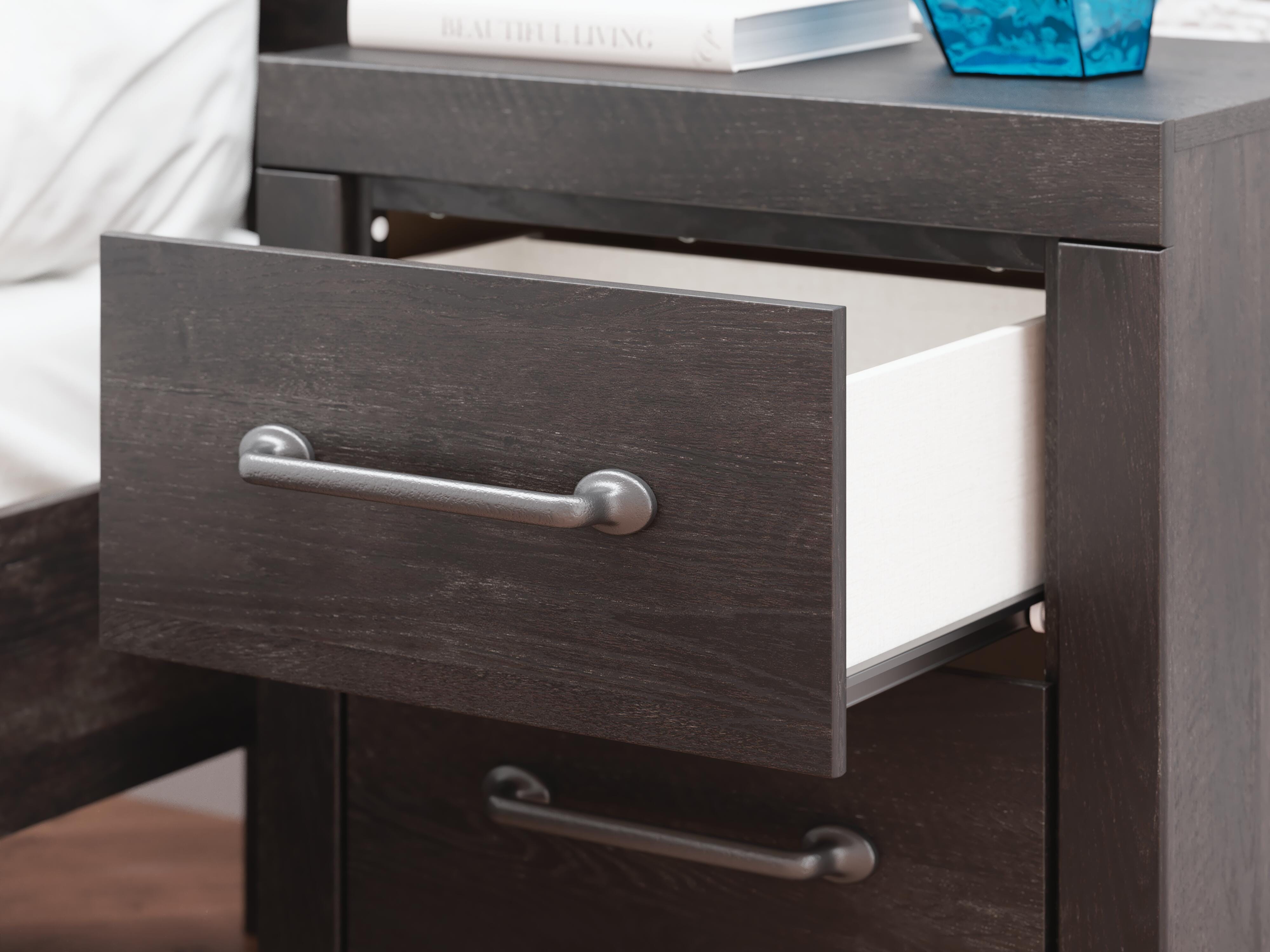 Hollivern Panel Storage Bed, Dresser, Mirror, Chest and 2 Nightstands