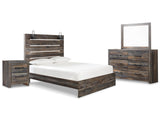 Drystan Panel Bed, Dresser, Mirror and Nightstand