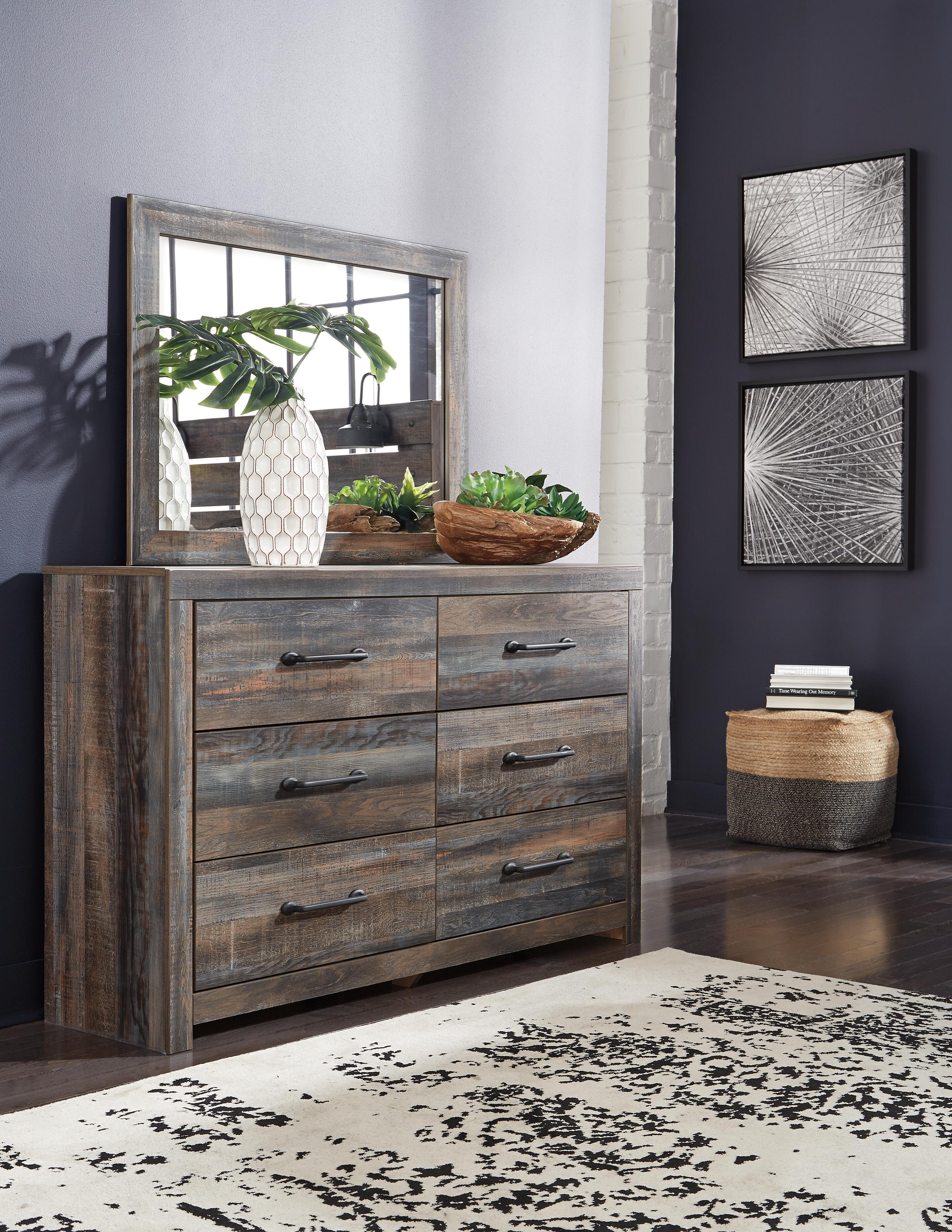 Drystan Panel Bed, Dresser, Mirror and Nightstand