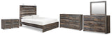 Drystan Panel Bed, 2 Dressers, Mirror and 2 Nightstands