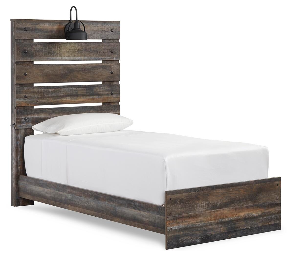 Drystan Panel Bed, Dresser and Mirror