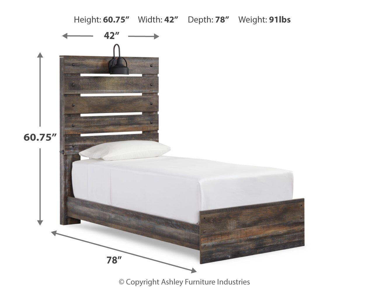 Drystan Panel Bed