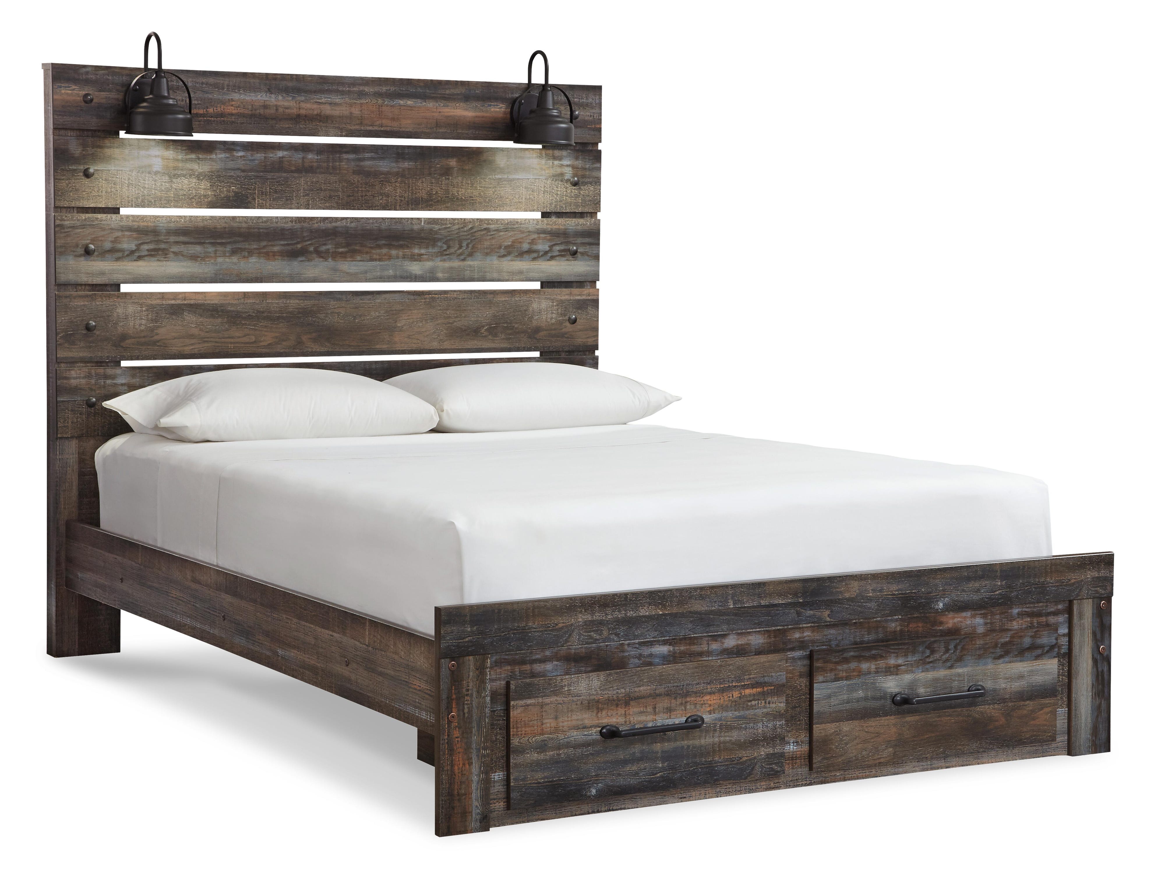 Drystan Panel Storage Bed, Dresser and Mirror