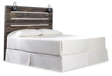 Drystan Panel Headboard with Metal Frame, Dresser, Mirror, and Nightstand