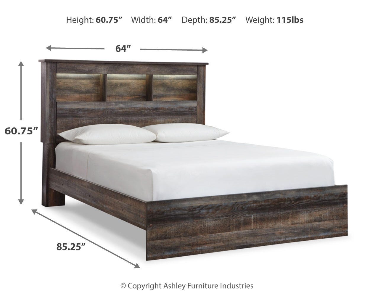 Drystan Bookcase Bed