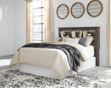 Drystan Bookcase Headboard with Mirrored Dresser