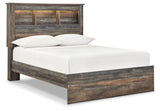 Drystan Bookcase Panel Bed, Dresser and Nightstand