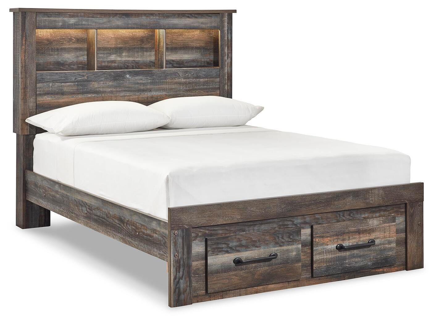 Drystan Bookcase Bed with 2 Storage Drawers