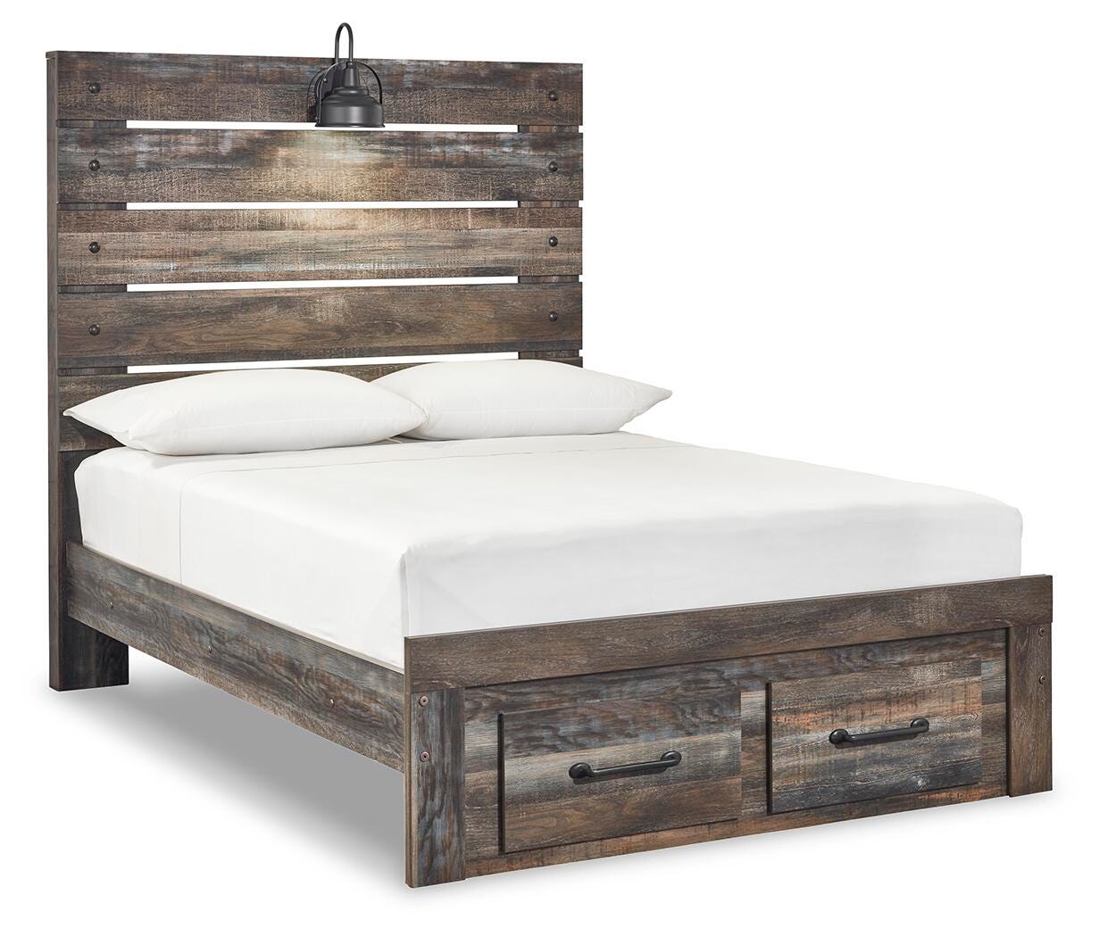 Drystan Panel Storage Bed, Dresser, Mirror and Nightstand
