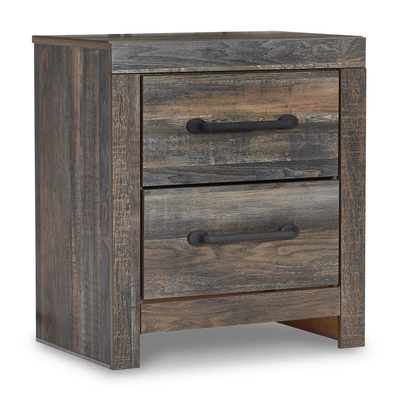 Drystan Bookcase Headboard, Dresser, Mirror and 2 Nightstands