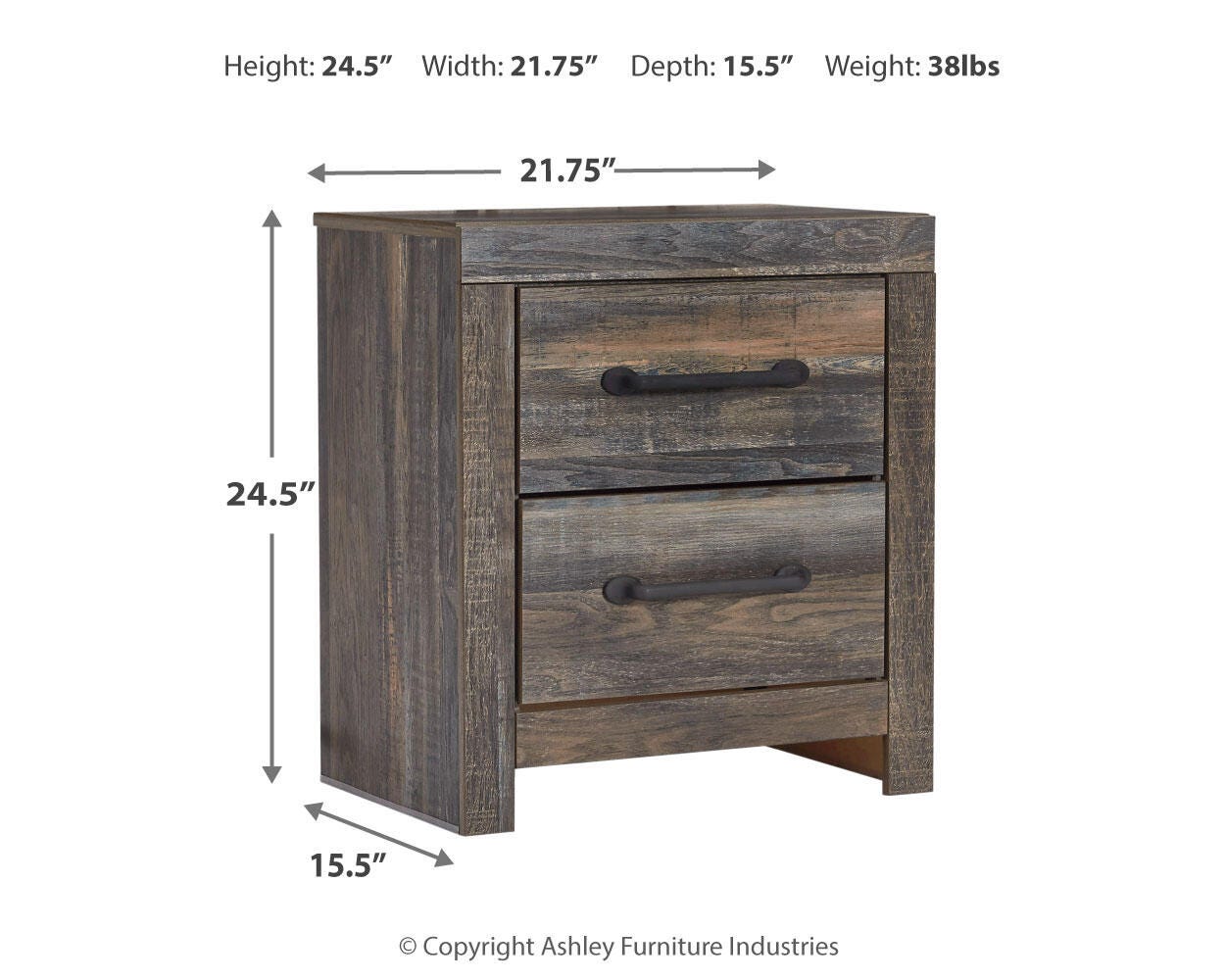 Drystan Bookcase Storage Bed, Dresser, Mirror and Nightstand
