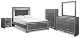 Lodanna Panel Bed, Dresser, Mirror, Chest and Nightstand