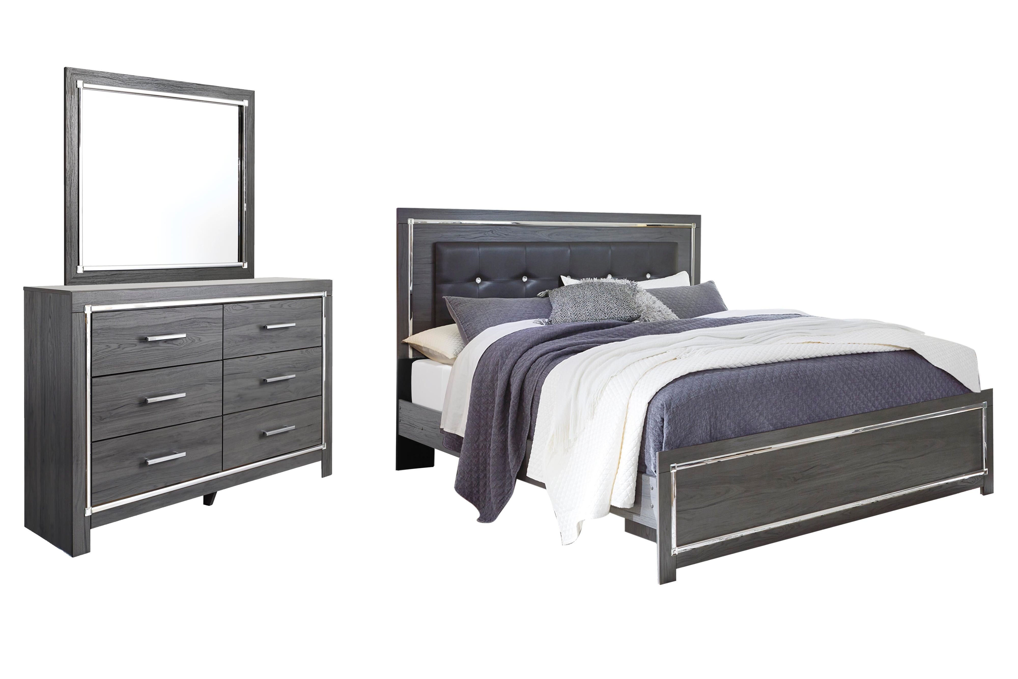 Lodanna Panel Bed, Dresser and Mirror