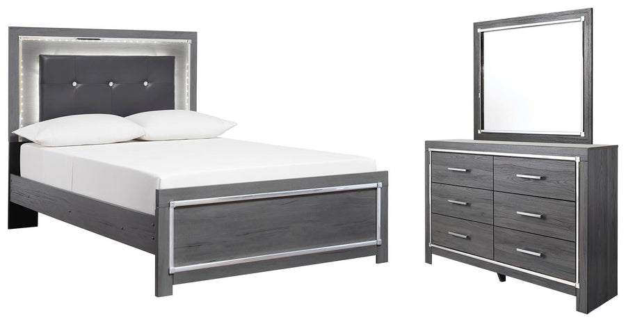 Lodanna Panel Bed, Dresser and Mirror