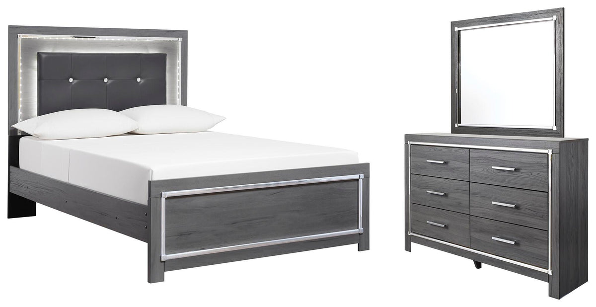 Lodanna Panel Bed, Dresser and Mirror