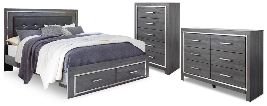 Lodanna Storage Bed, Dresser and Chest