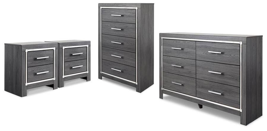 Lodanna Dresser, Chest and Nightstand