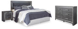 Lodanna /Cal Panel Headboard, Dresser and Nightstand