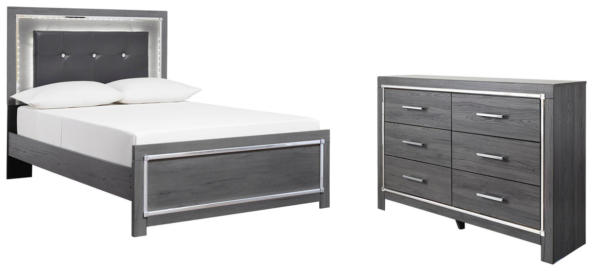 Lodanna Panel Bed with Dresser