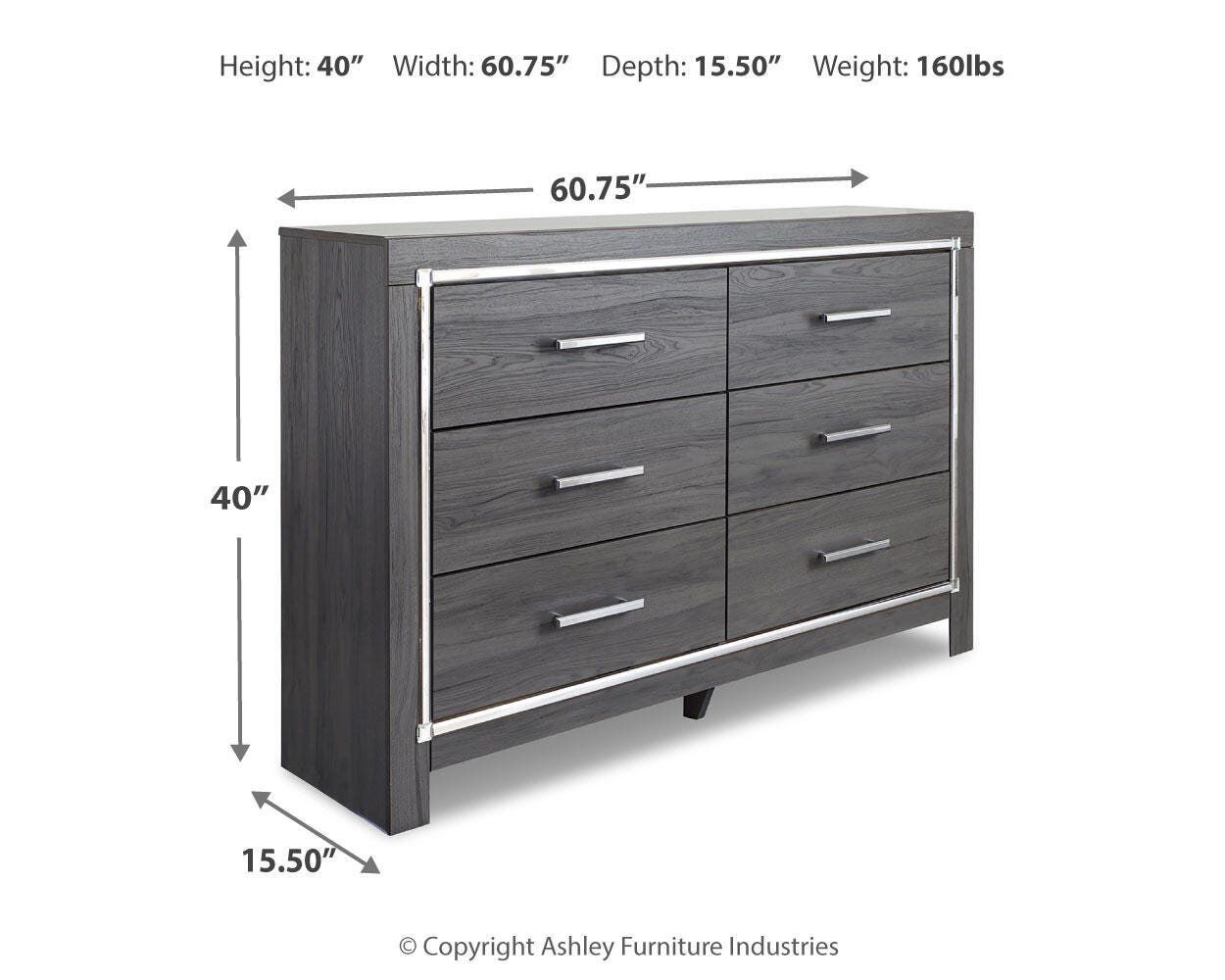 Lodanna Upholstered Panel Bed, Dresser, Chest and 2 Nightstands