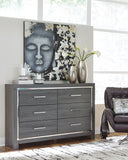 Lodanna Panel Bed with 2 Storage Drawers with Dresser