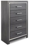 Lodanna Upholstered Storage Bed, Dresser, Mirror, Chest and 2 Nightstands