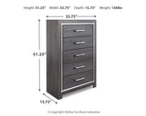 Lodanna Panel Storage Bed, Chest and 2 Nightstands