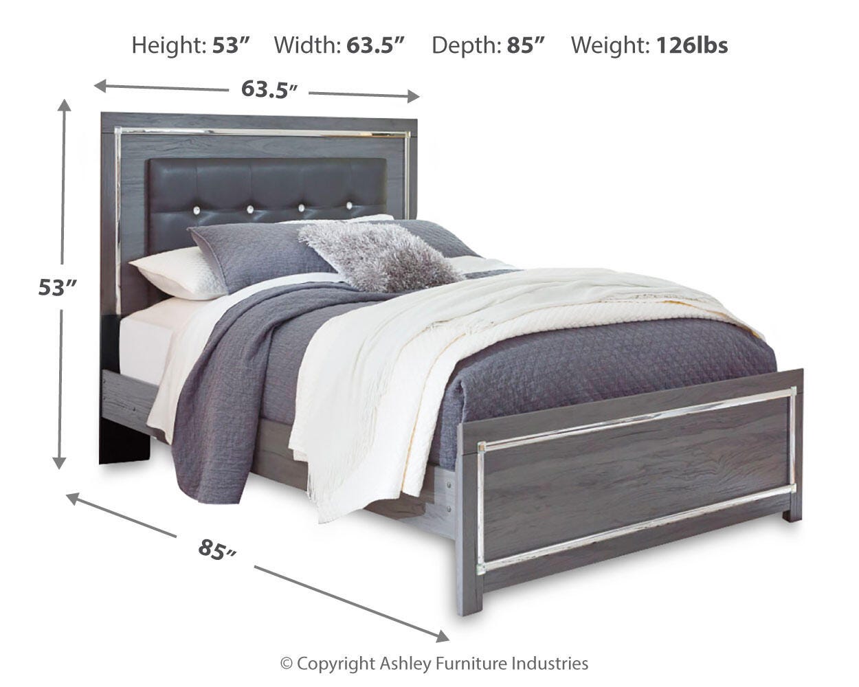 Lodanna Panel Bed, Dresser, Mirror, Chest and Nightstand