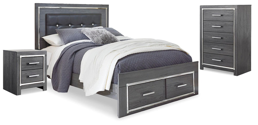 Lodanna Storage Bed, Chest and Nightstand