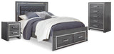 Lodanna Storage Bed, Chest and Nightstand