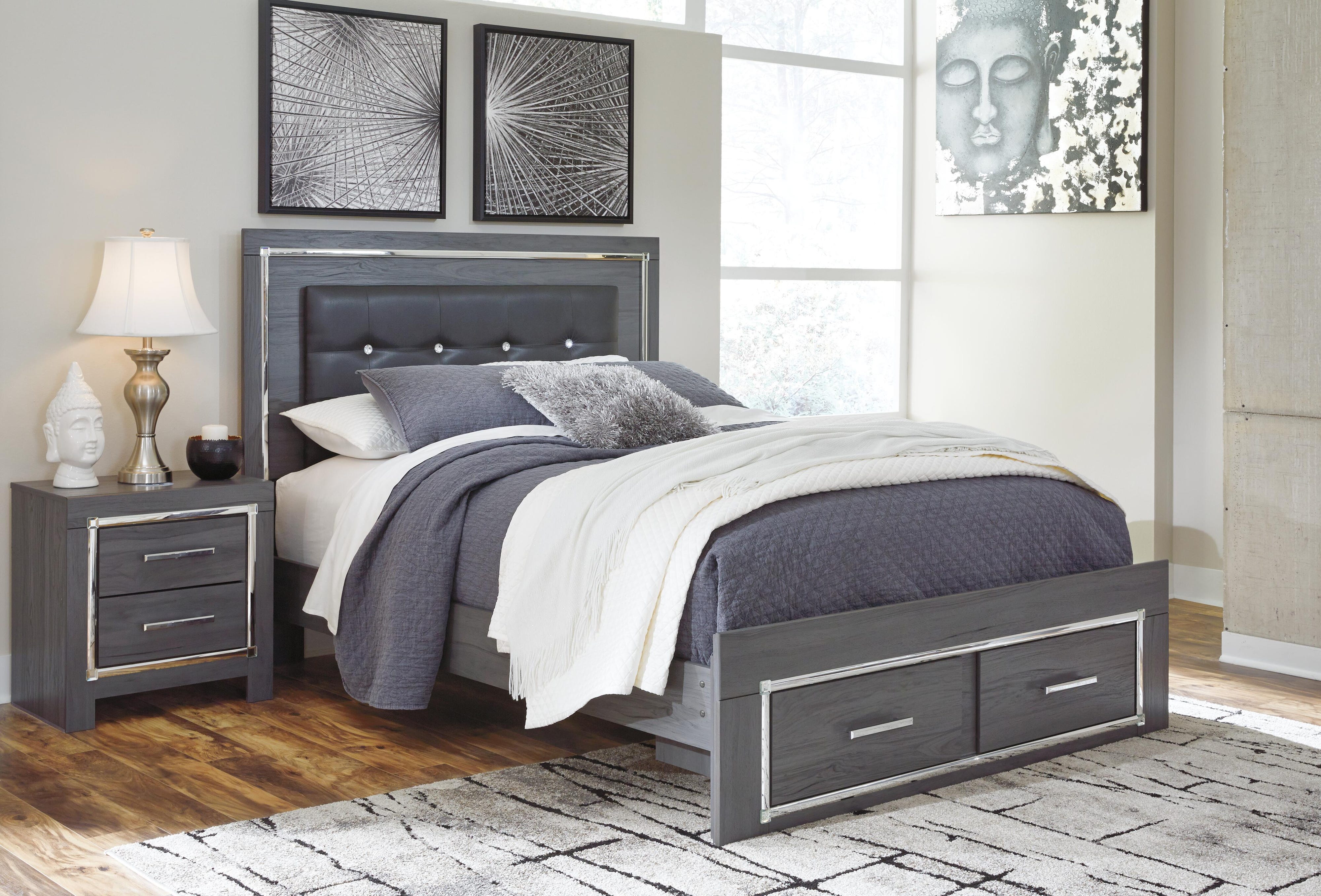 Lodanna Storage Bed and Nightstand