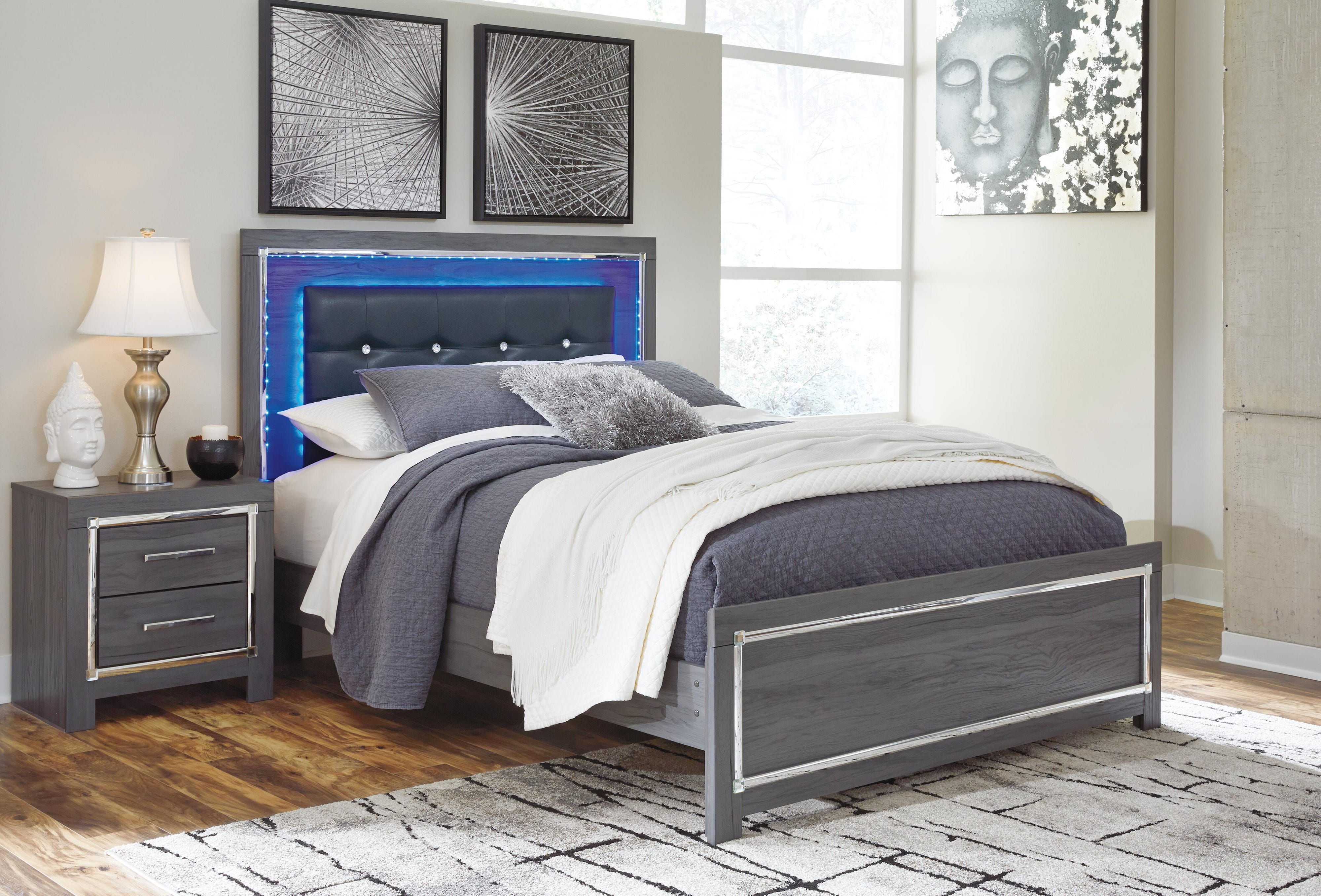 Lodanna Panel Bed, Dresser, Mirror, Chest and Nightstand