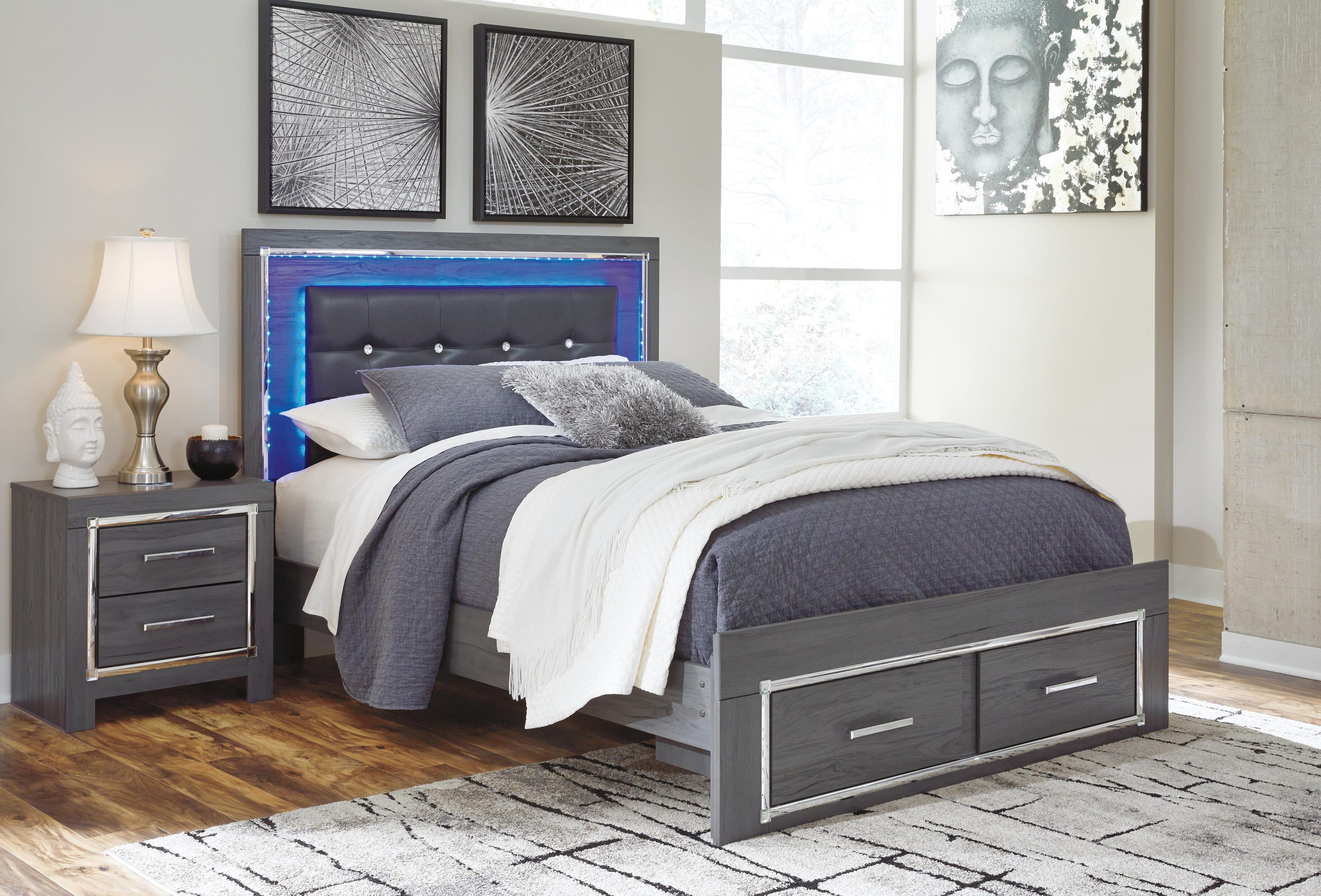 Lodanna Storage Bed and Nightstand