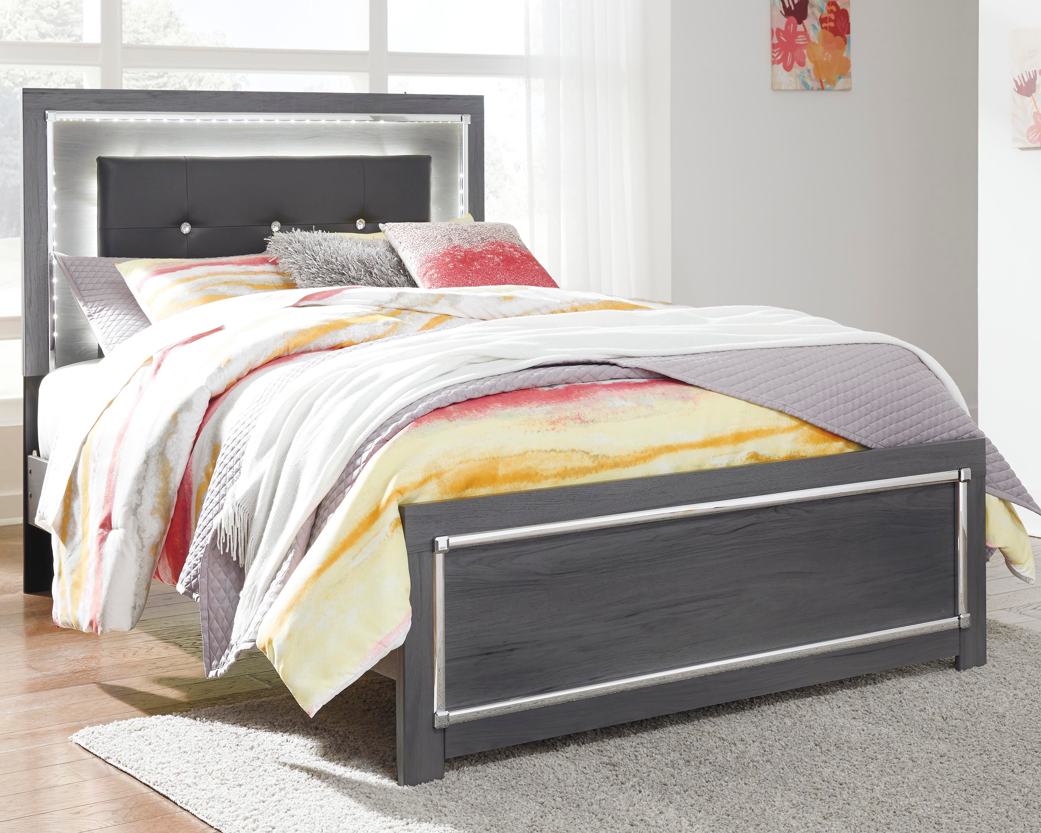 Lodanna Panel Bed, Dresser, Mirror, Chest and Nightstand