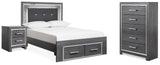 Lodanna Storage Bed, Chest and Nightstand